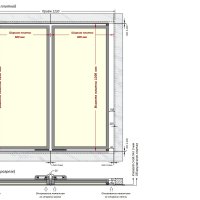 Шагма двустворчатый 1200x1200 мм