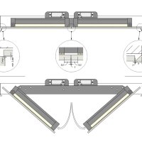 Шагма двустворчатый 1200x1200 мм