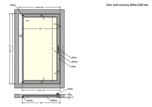 Люк Шагма 800x1200 мм