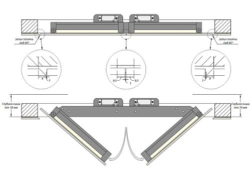 Шагма двустворчатый 1000x1200 мм