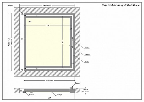 Люк Шагма 400x400 мм