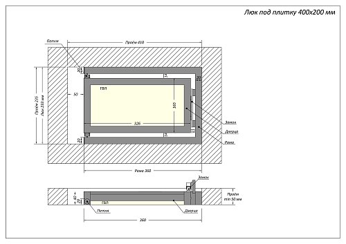 Люк Шагма 400x200 мм